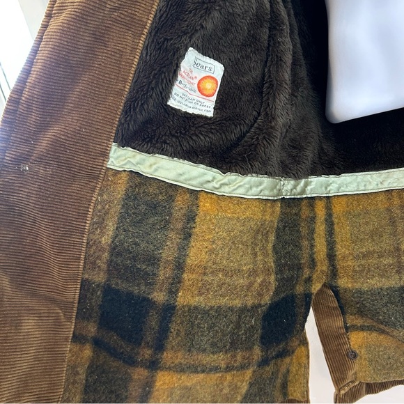 Sears Vintage Brown Corduroy Coat Men Sz 40 - Picture 6 of 13